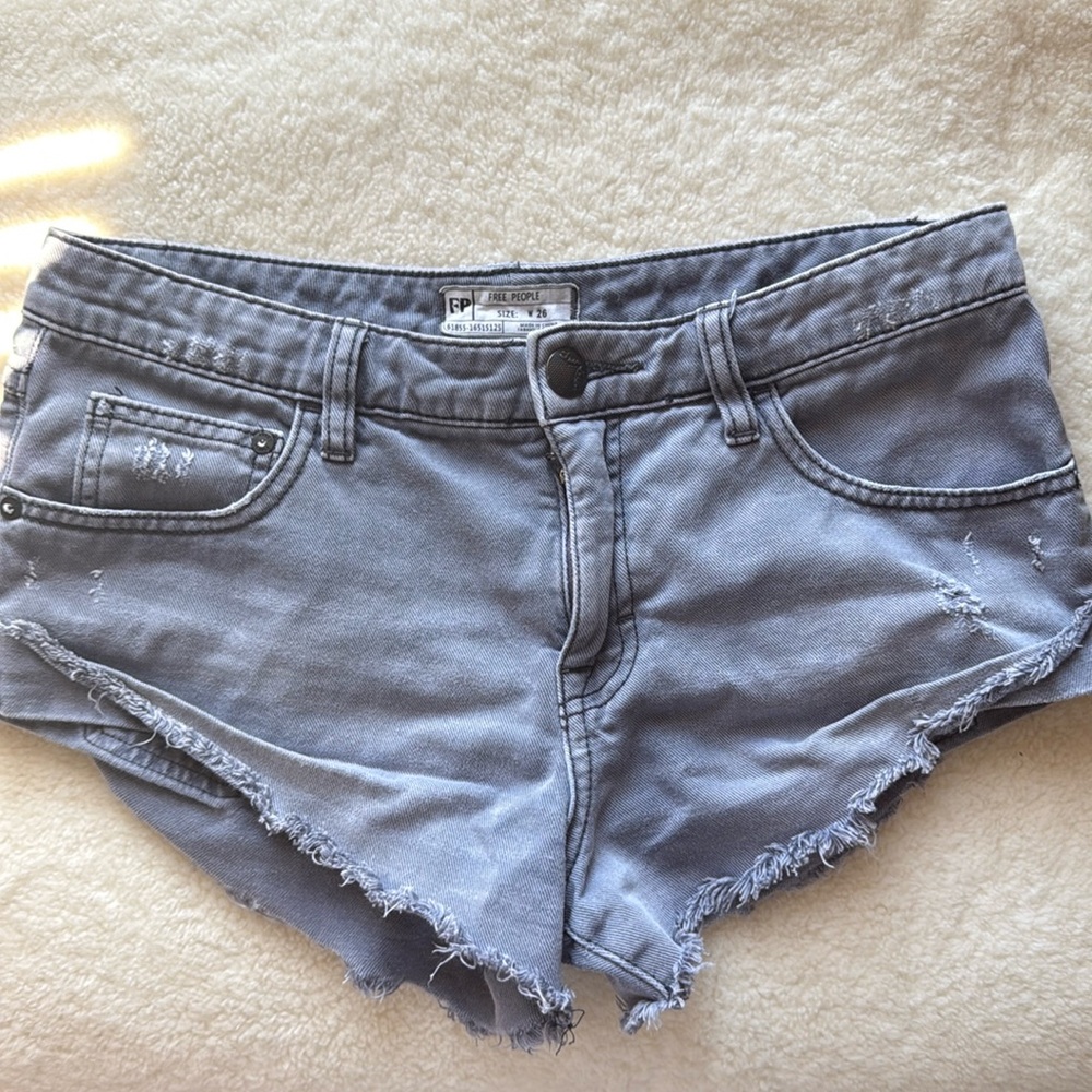 Free people denim shorts